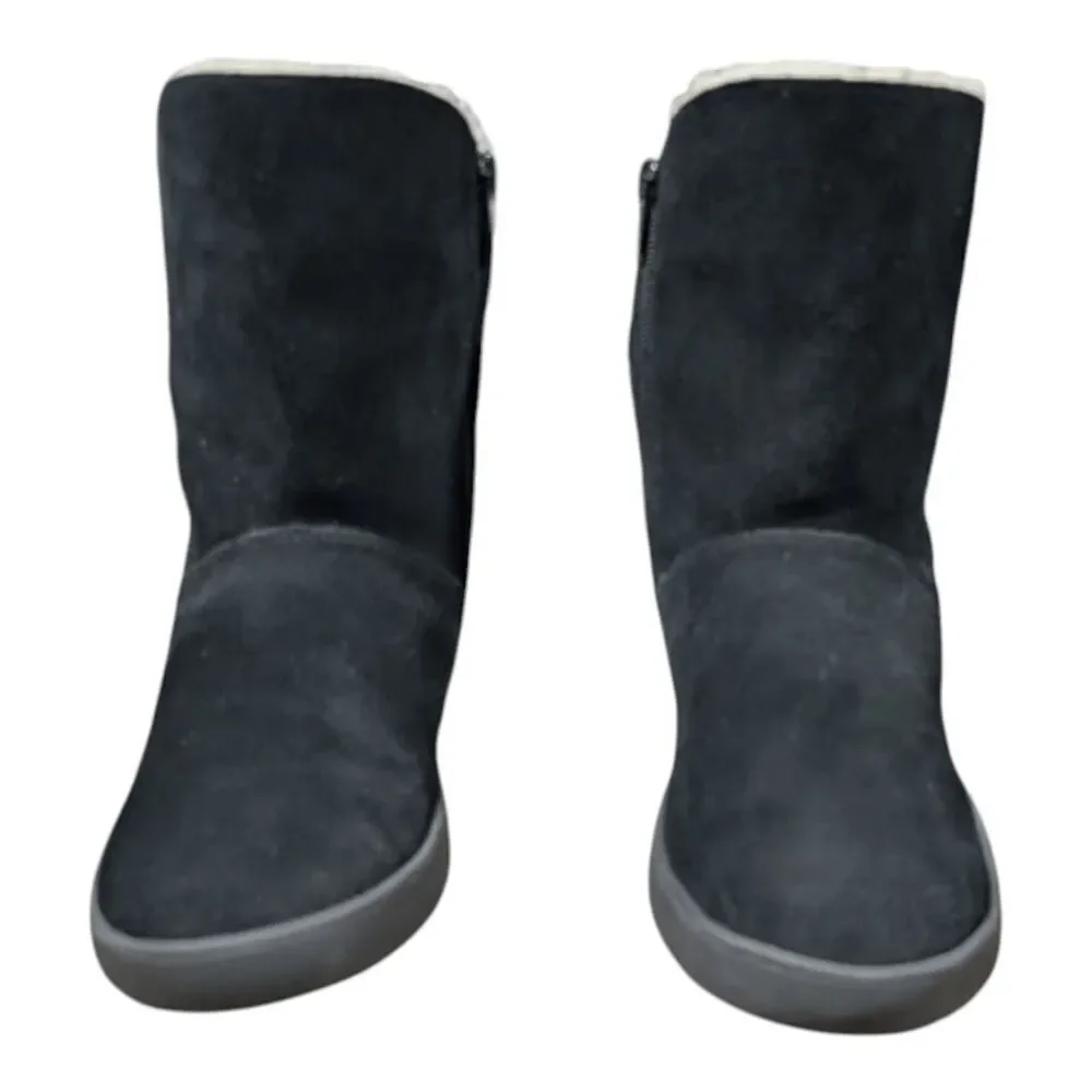 KOOLABURRA Shazi Short Black Suede Winter Boot Size 9
